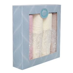 طقم فوط اميرة مطرز 4 قطع